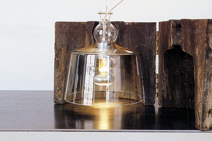 Acquatinta Clear Pendant Lamp by Produzione Privata Lamps